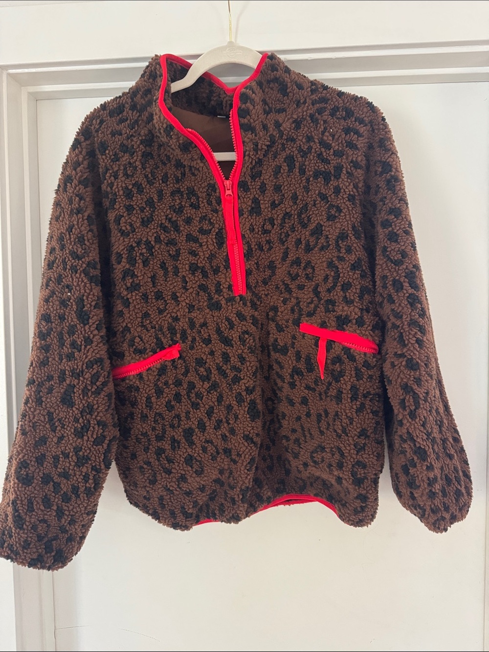 Leopard Sherpa Jacket